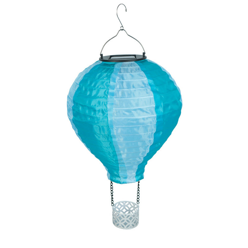 Contemporary Solar Fabric Shade LED Pendant Light for Outdoor Use