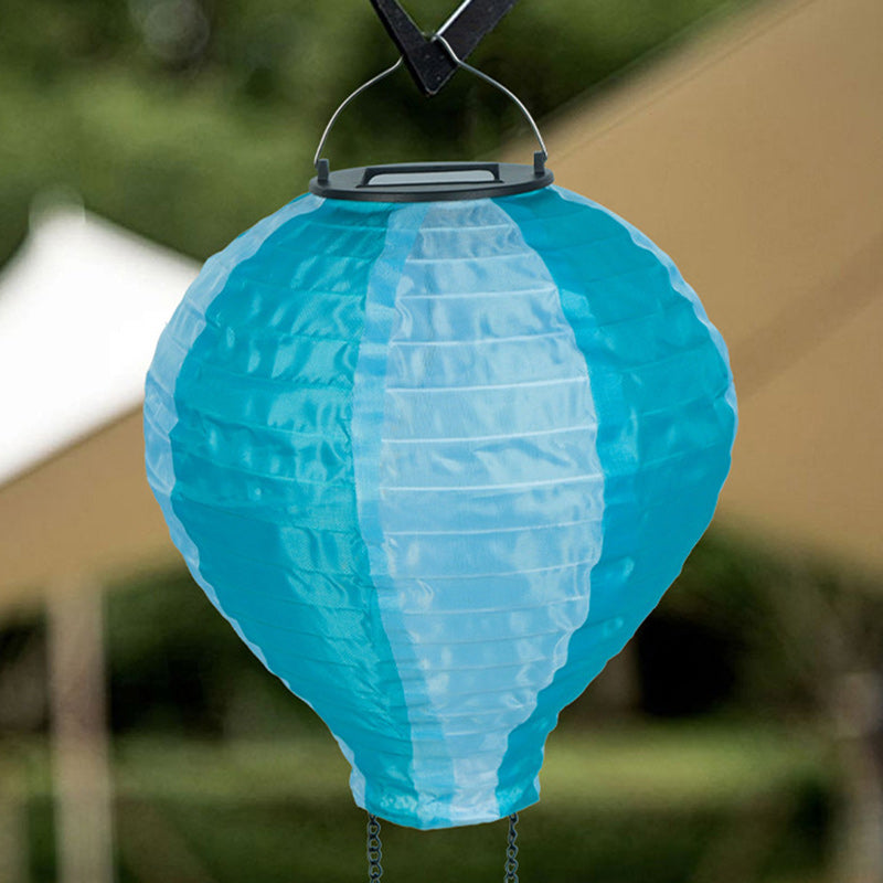 Contemporary Solar Fabric Shade LED Pendant Light for Outdoor Use