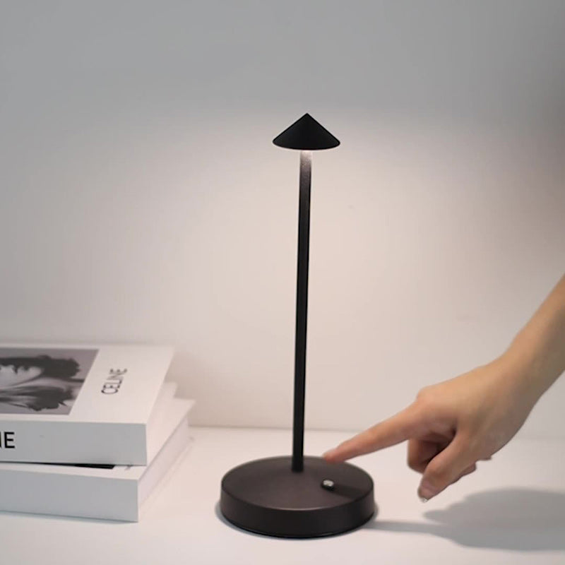 Modern Triangle Acrylic and Iron LED Table Lamp