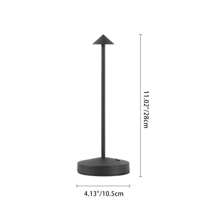 Modern Triangle Acrylic and Iron LED Table Lamp