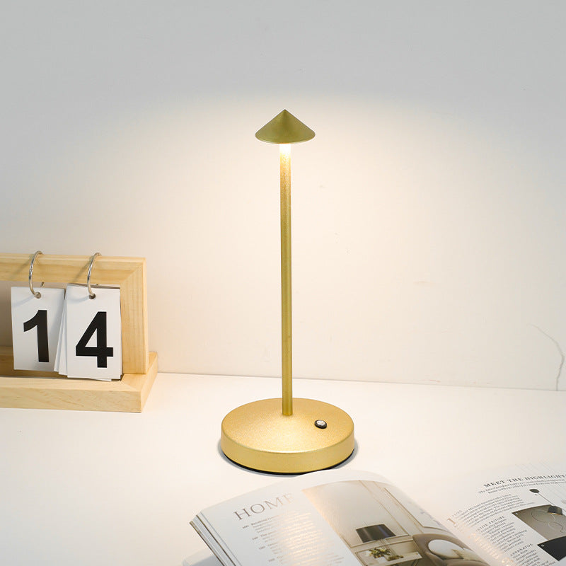 Modern Triangle Acrylic and Iron LED Table Lamp