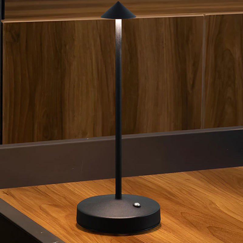Modern Triangle Acrylic and Iron LED Table Lamp