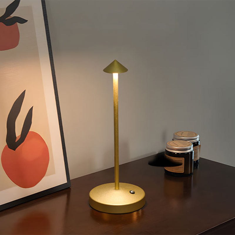 Modern Triangle Acrylic and Iron LED Table Lamp