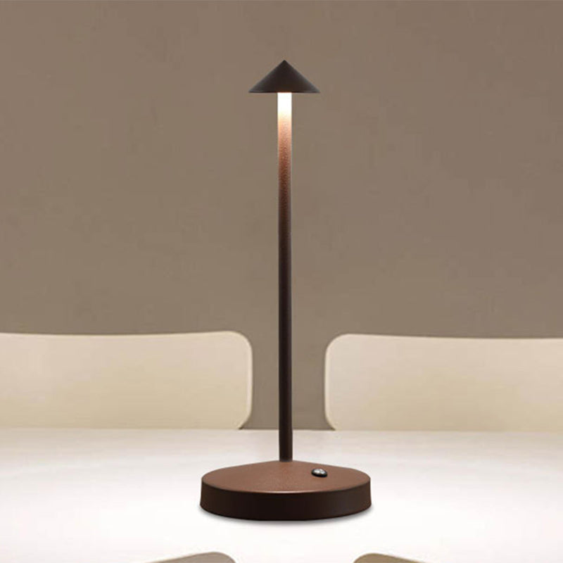 Modern Triangle Acrylic and Iron LED Table Lamp