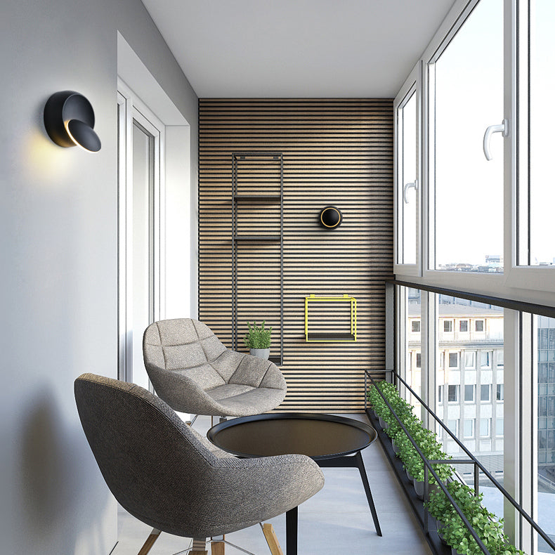 Contemporary Nordic Iron Round LED Wall Light