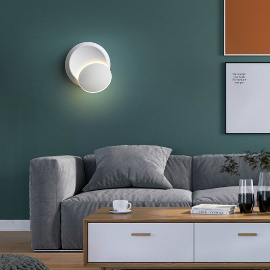 Contemporary Nordic Iron Round LED Wall Light