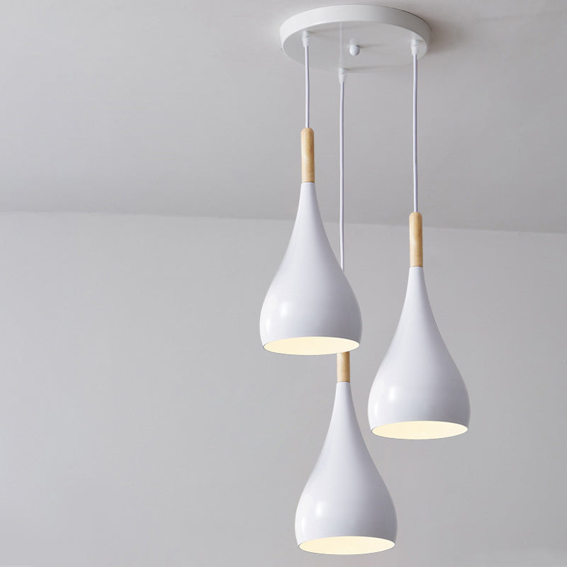 Nordic Wood and Metal 1-Light Pendant Light
