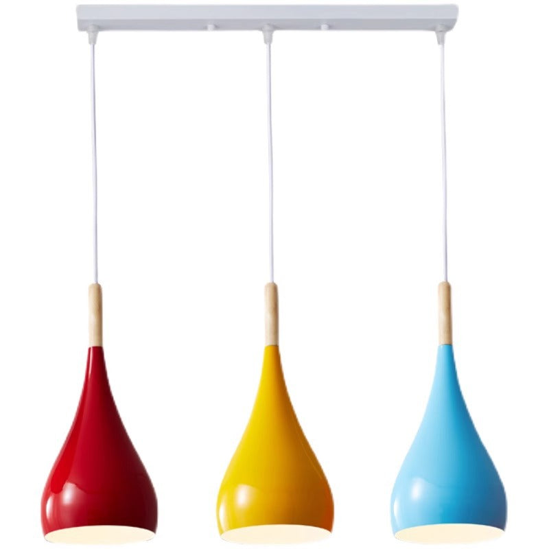 Nordic Wood and Metal 1-Light Pendant Light
