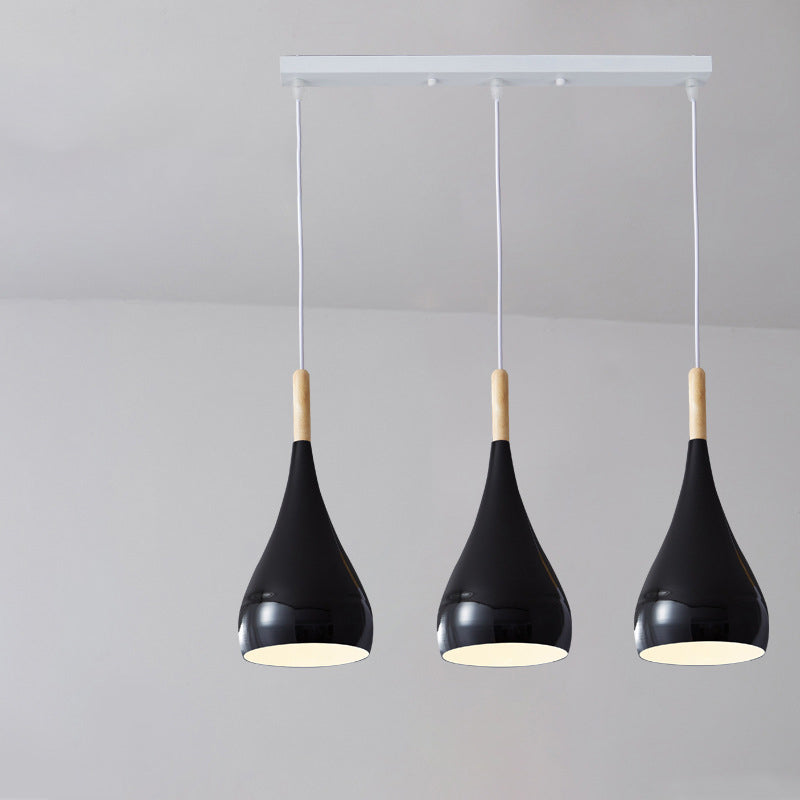 Nordic Wood and Metal 1-Light Pendant Light