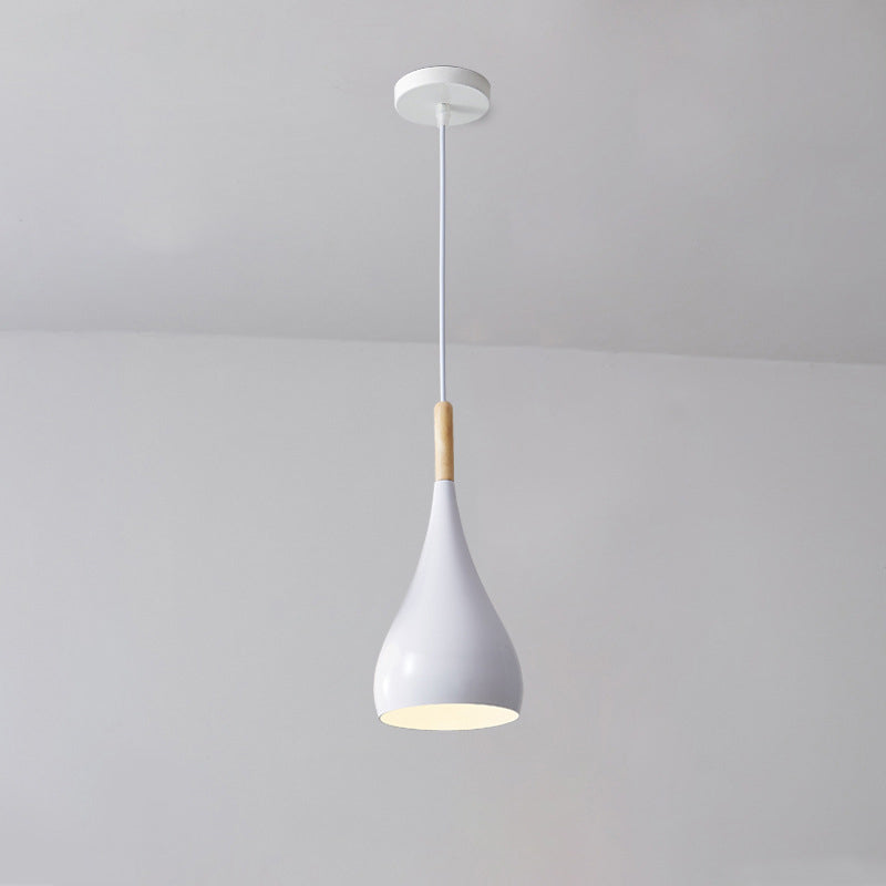 Nordic Wood and Metal 1-Light Pendant Light