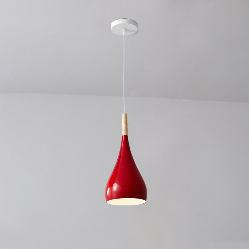 Nordic Wood and Metal 1-Light Pendant Light