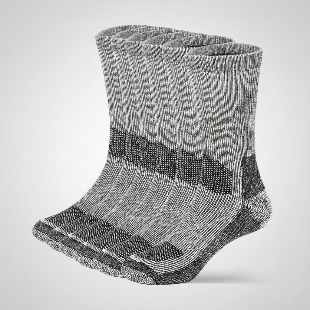 Velvet Hiking Socks for Men and Women - Warmth and Comfort, 3 Pairs