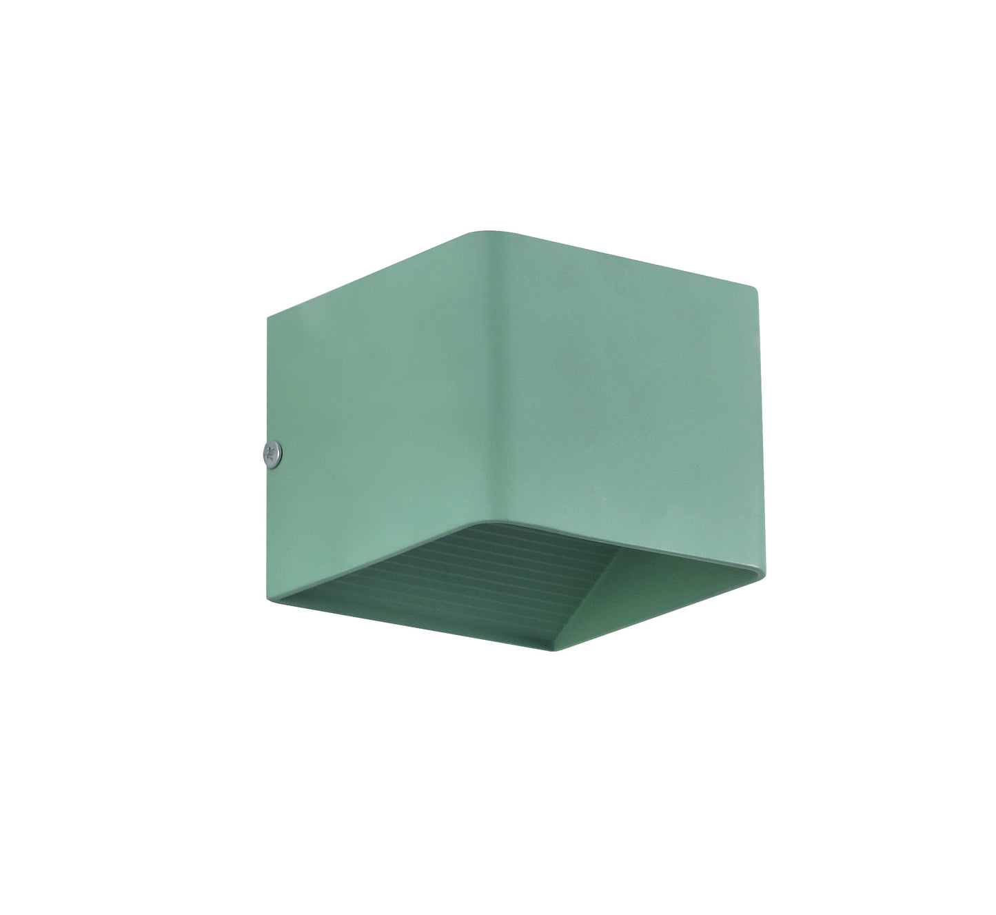 Contemporary Square Wall Light in Black, White, or Green