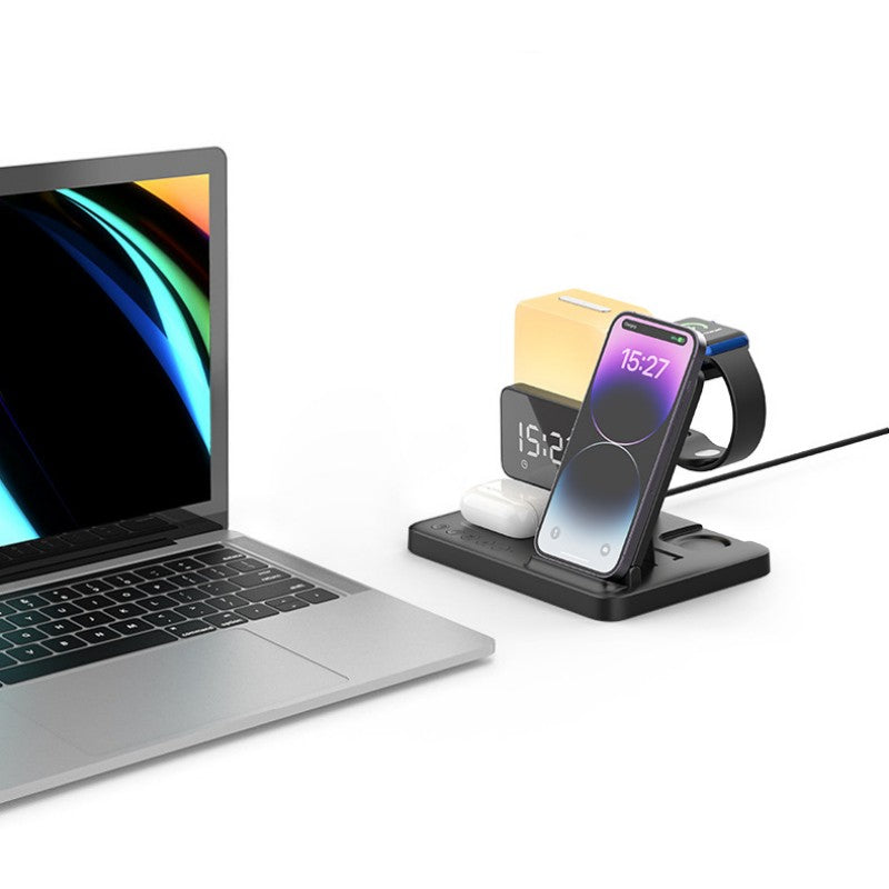 Multi-Functional Wireless Charging Night Light Clock