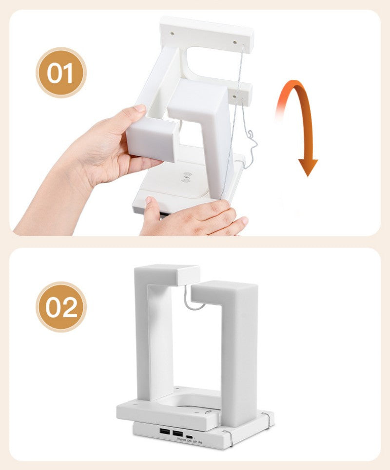 Floating Wireless Charging LED Desk Lamp with Adjustable Brightness