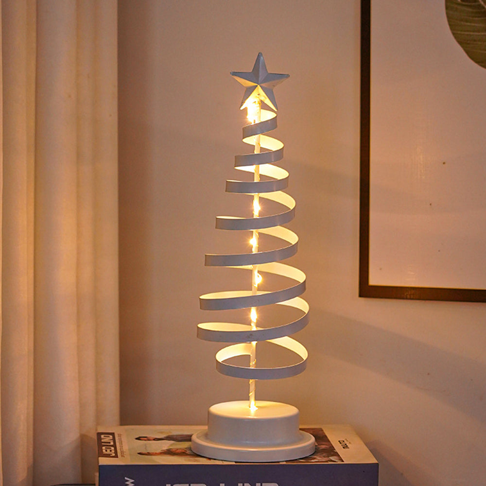 LED Table Lamp with Metal Tree Design and Warm White Lights
