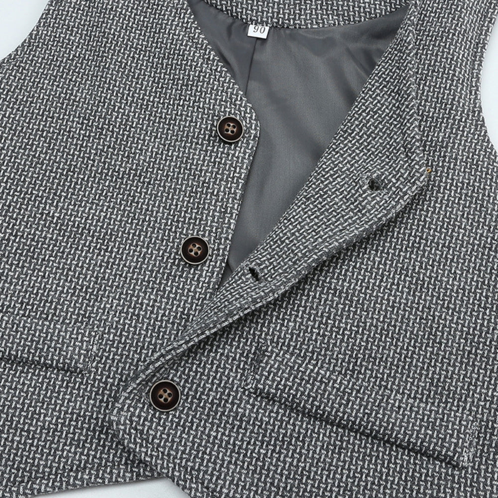 Boys' Formal Clothing Set with Vest and Bow Tie