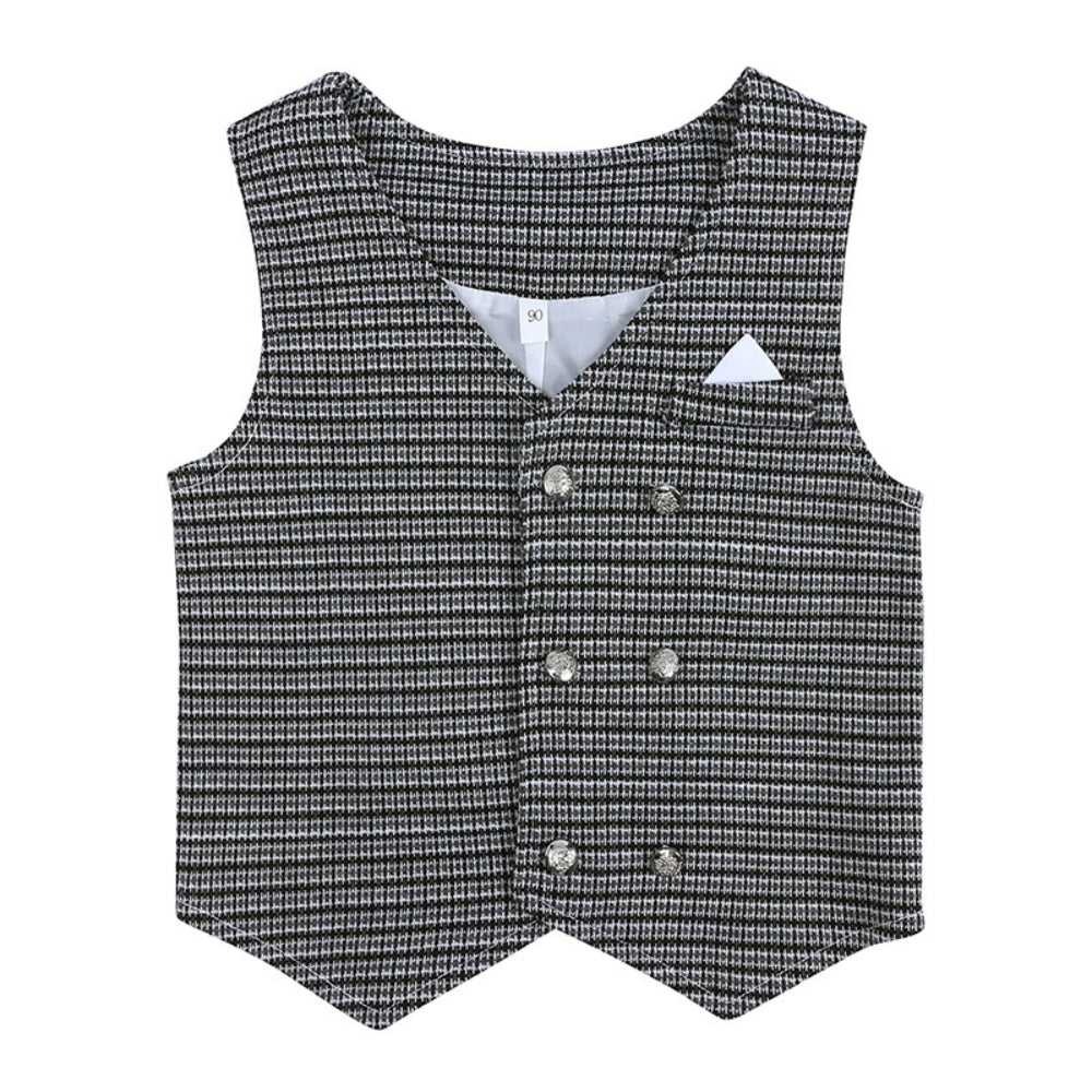 Boys' Formal Clothing Set with Vest and Bow Tie