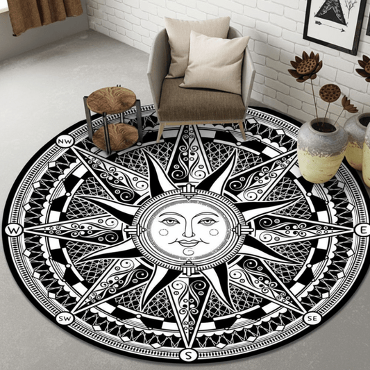 Sun Mandala Play Mat for Infants and Children - Soft, Non-Slip, Foldable