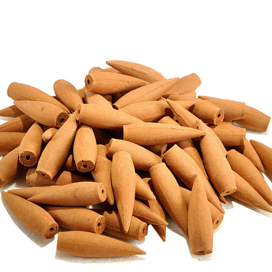 Extra Large Backflow Incense Cones with Agarwood and Sandalwood - 30 Minute Burn Time