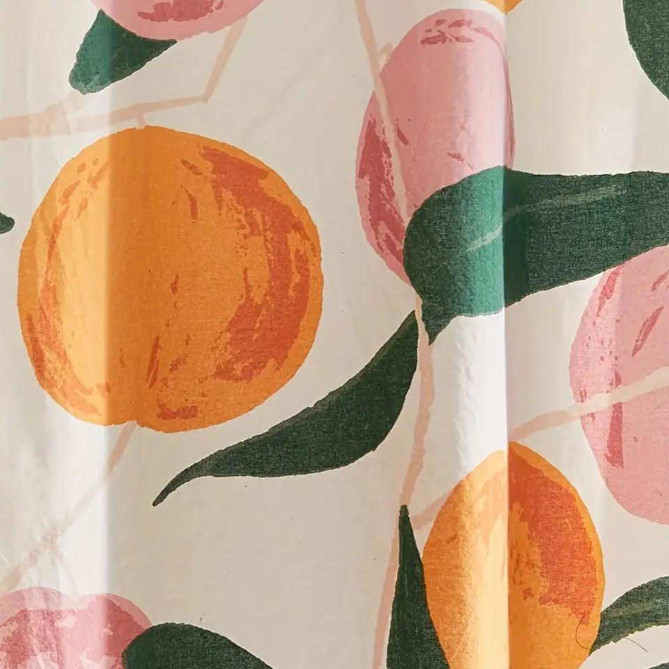 Floral Shower Curtain with Vibrant Flower Design