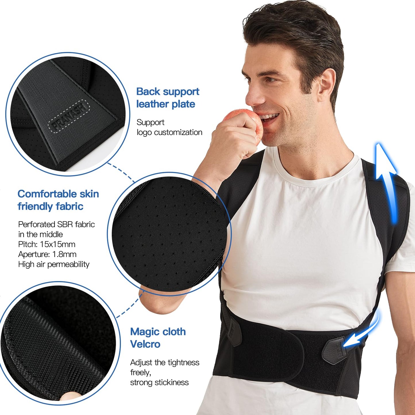 Adjustable Posture Corrector Back Brace for Pain Relief