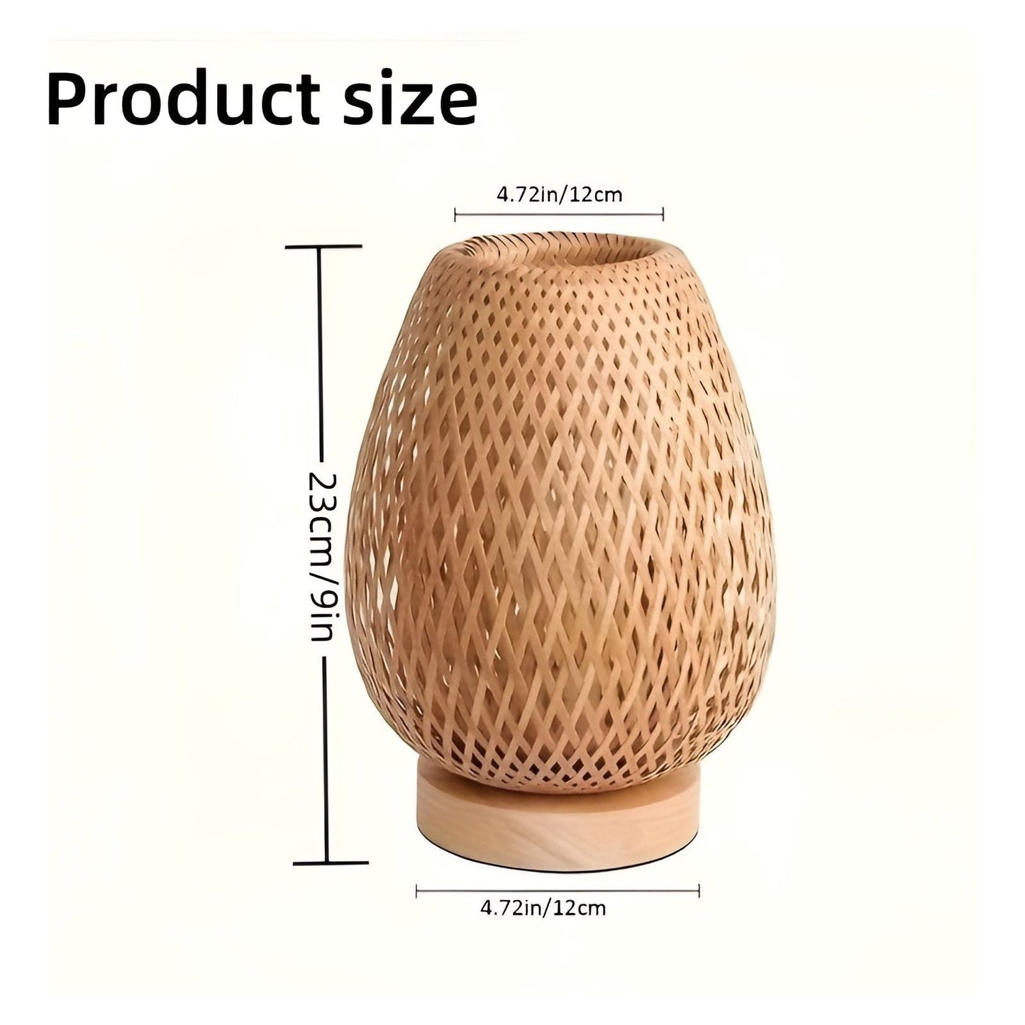 Bamboo USB Table Lamp - Eco-Friendly Uplight for Home