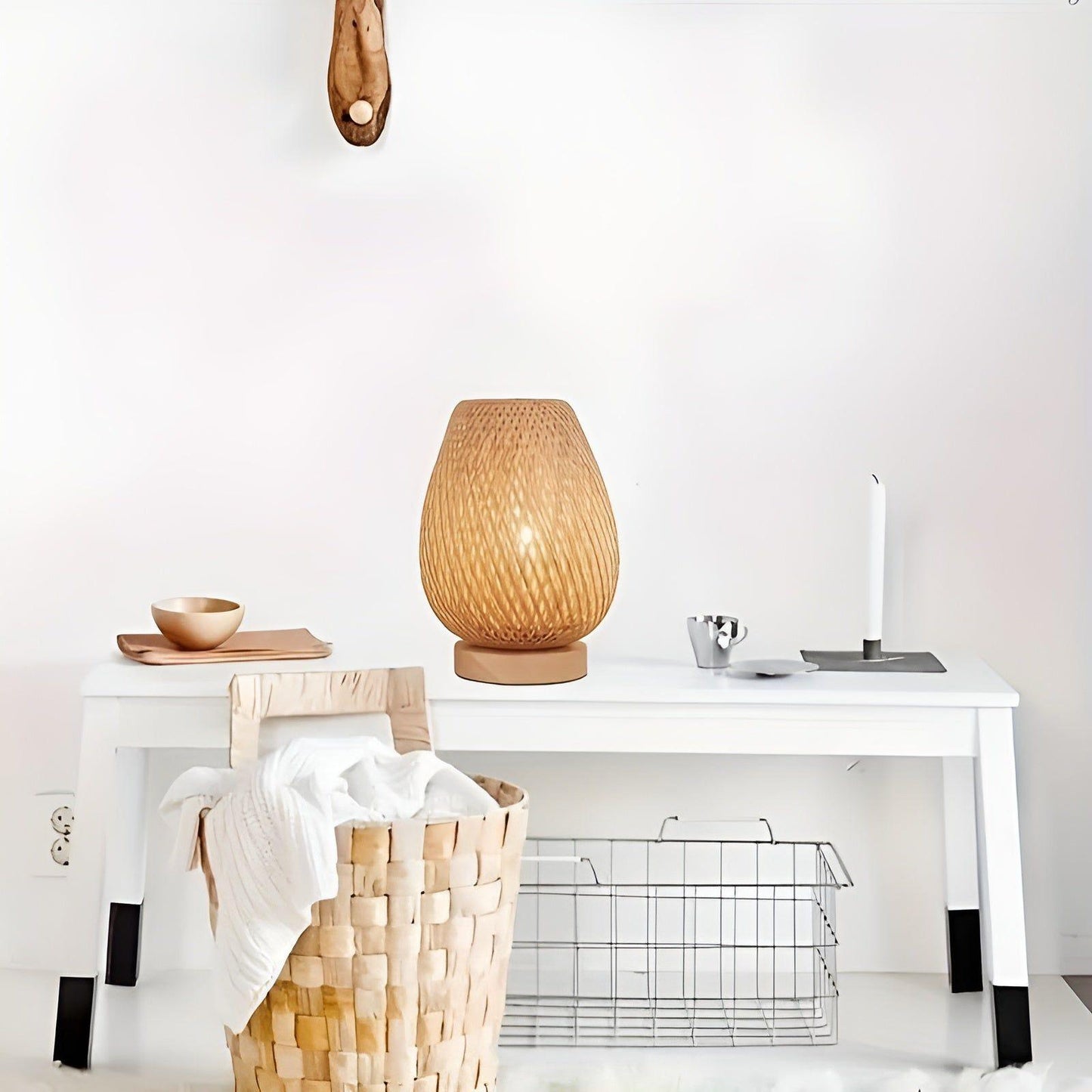 Bamboo USB Table Lamp - Eco-Friendly Uplight for Home
