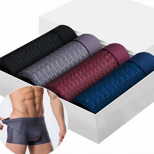 Bamboo Boxer Shorts for Men - Soft, Breathable, Set of 10