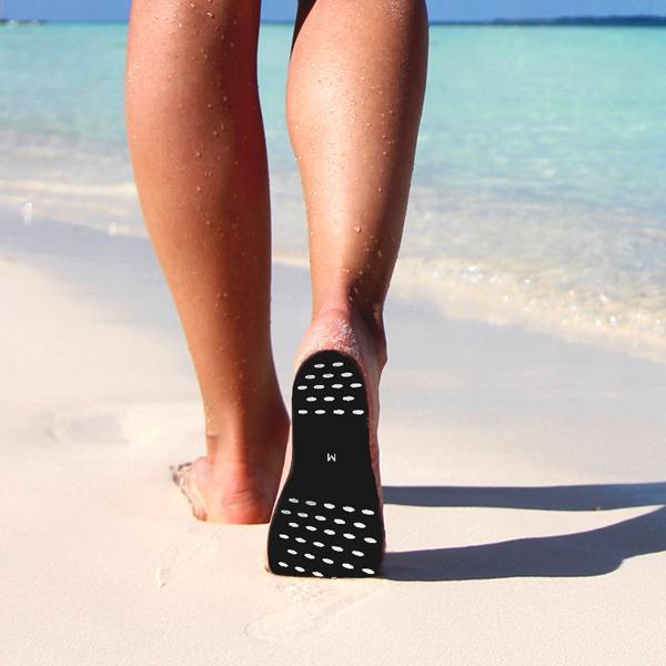 Stick-On Barefoot Slippers for Beach and Pool