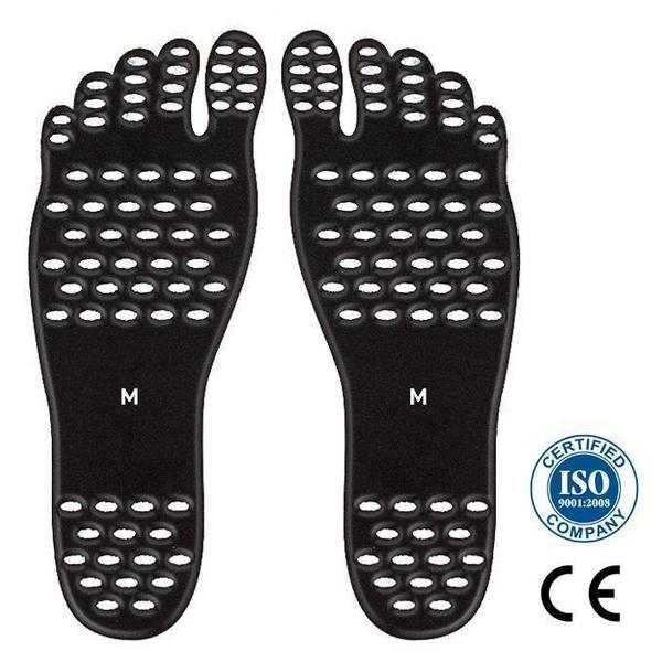 Stick-On Barefoot Slippers for Beach and Pool
