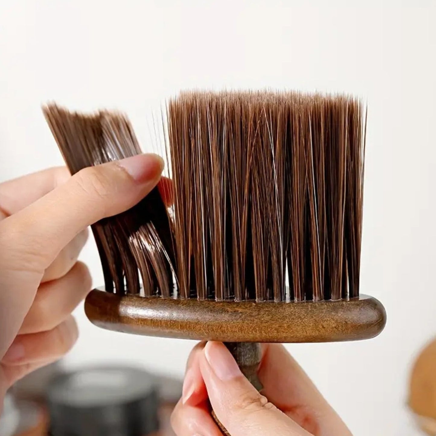Wooden Coffee Cleaning Brush with Ergonomic Beech Handle