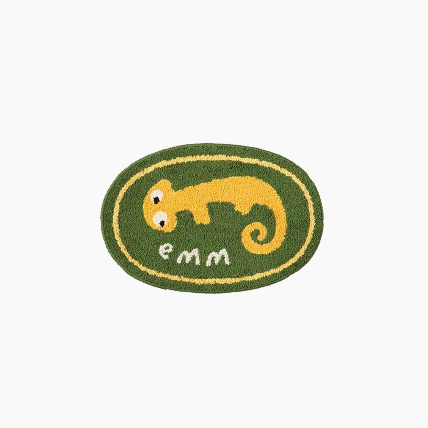 Handmade Cute Animal Bath Mat with Non-Slip Backing