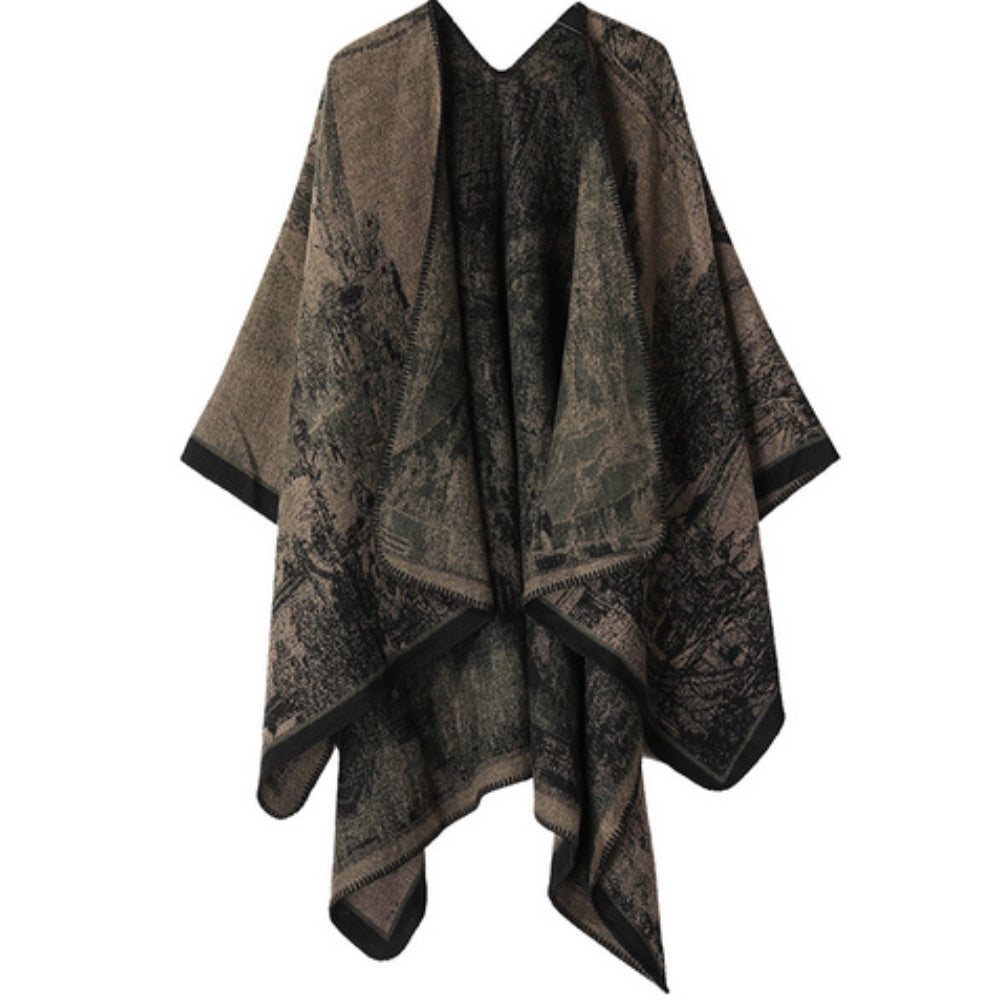 Baroque Boho Unisex Cardigan Shawl for Artistic Layering