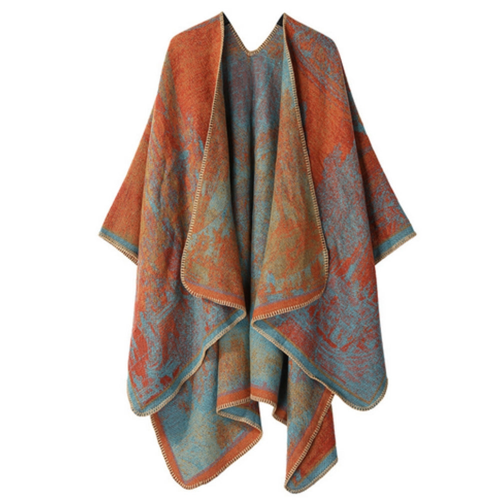 Baroque Boho Unisex Cardigan Shawl for Artistic Layering