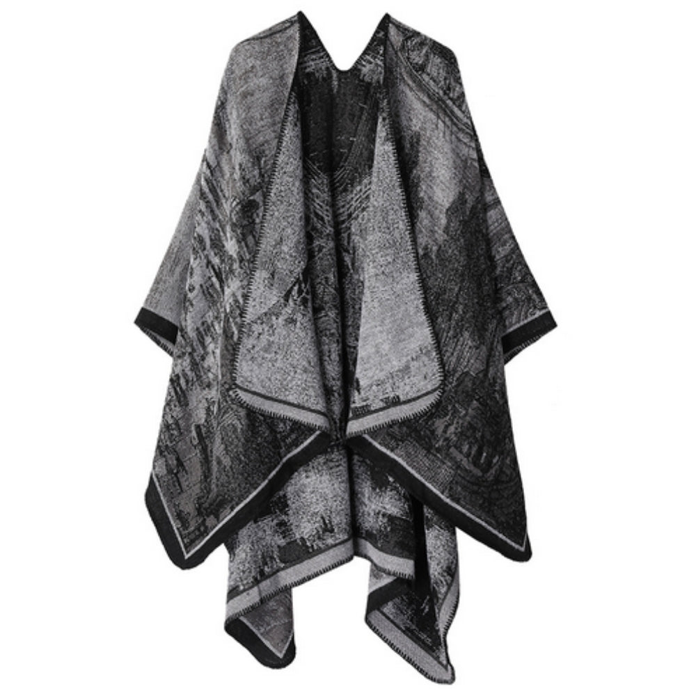 Baroque Boho Unisex Cardigan Shawl for Artistic Layering