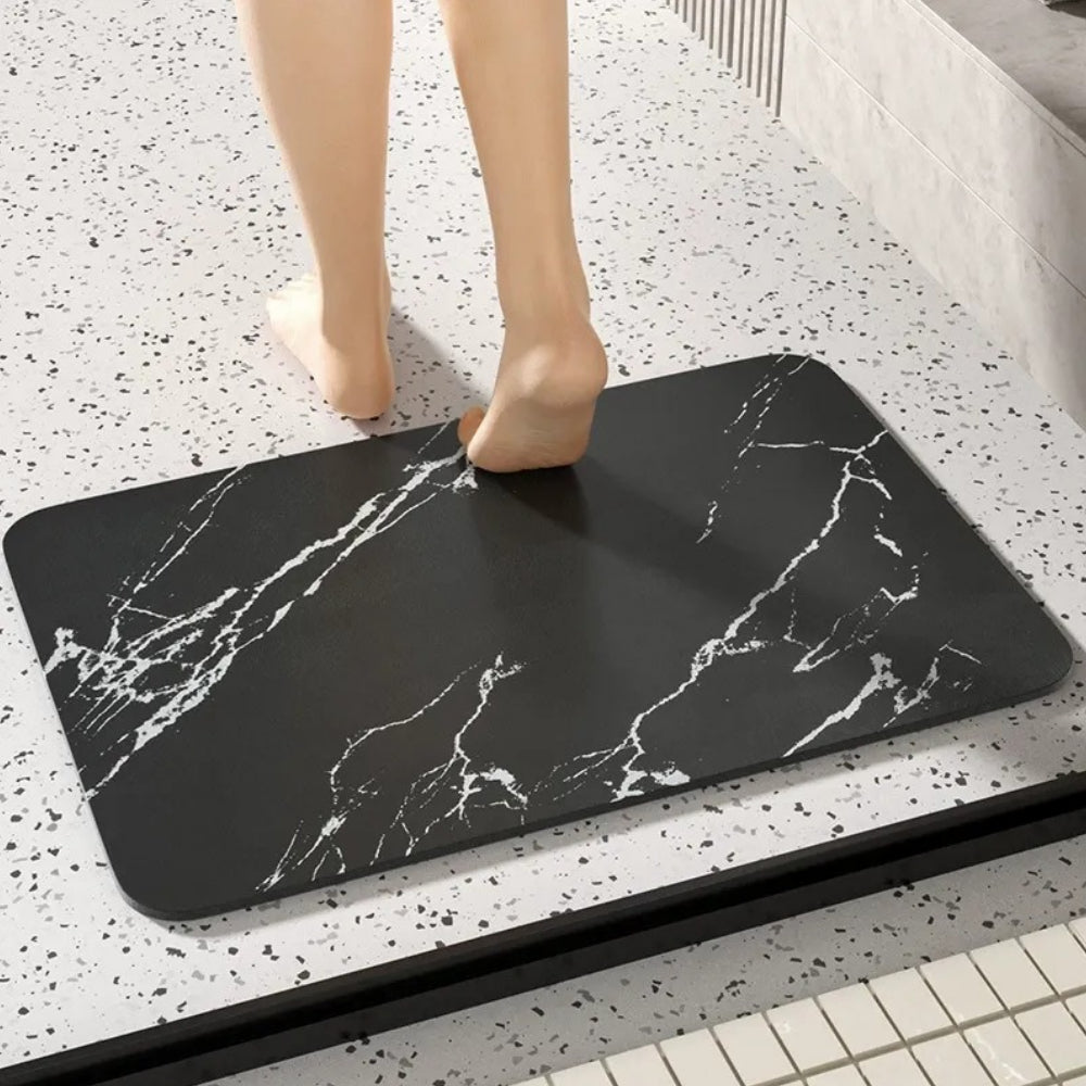 Quick Dry Diatom Stone Non-Slip Marble Bathroom Mat