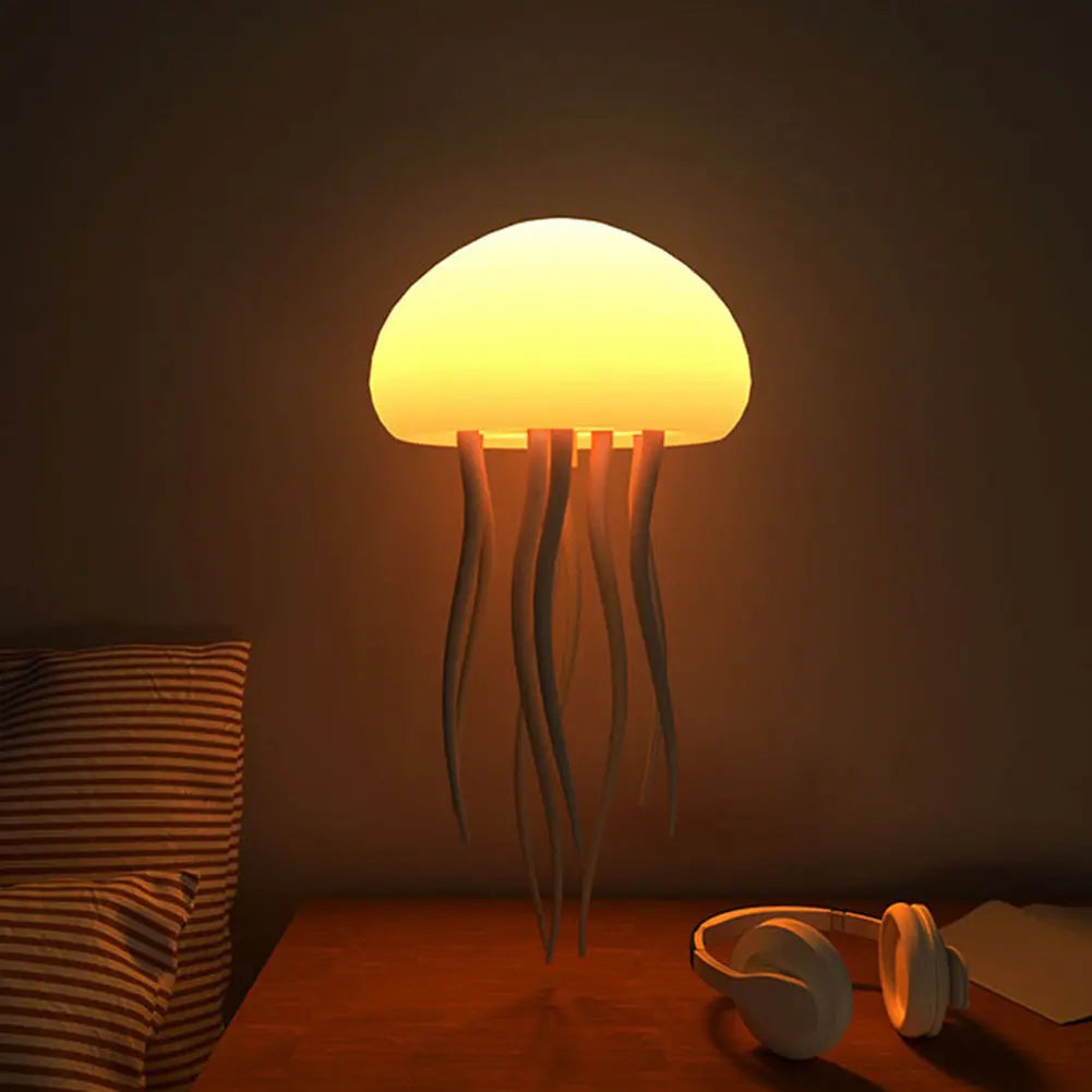 Realistic Jellyfish Night Light with Color-Adjustable LEDs