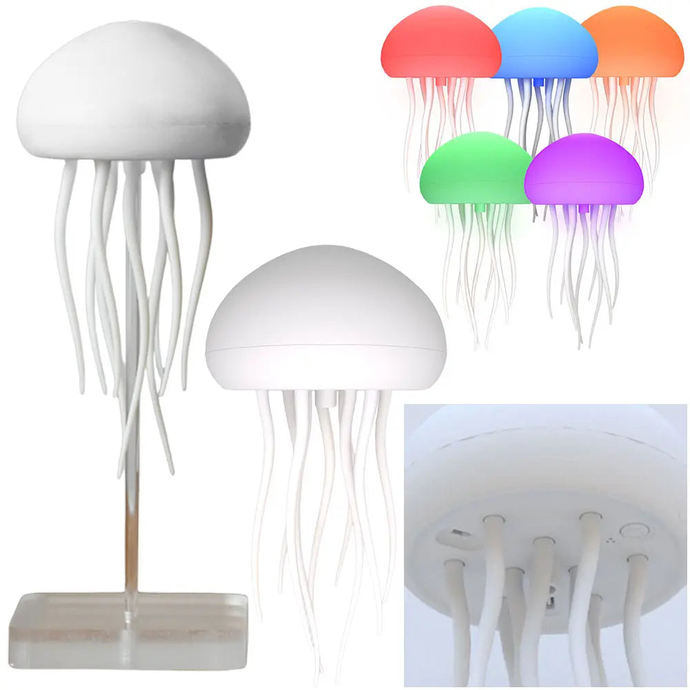 Realistic Jellyfish Night Light with Color-Adjustable LEDs