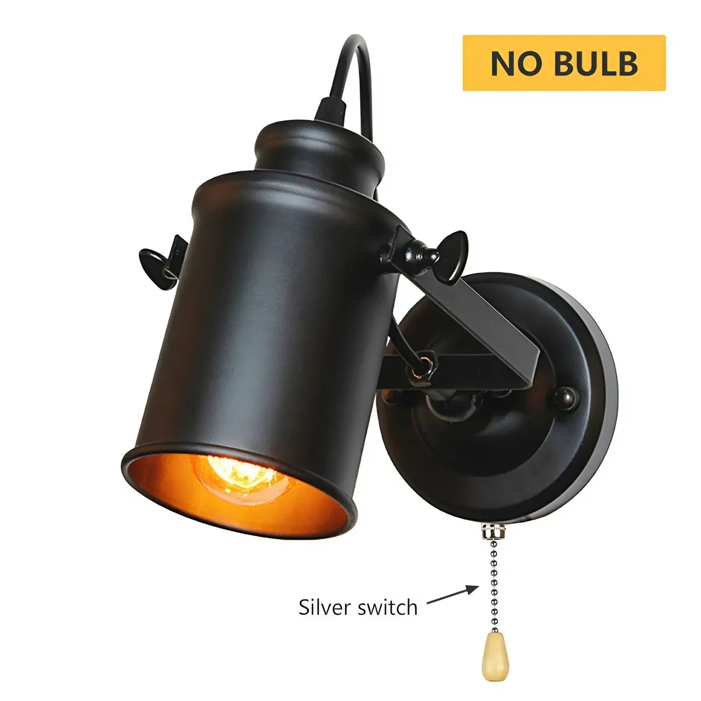 Vintage Industrial Iron Wall Lamp