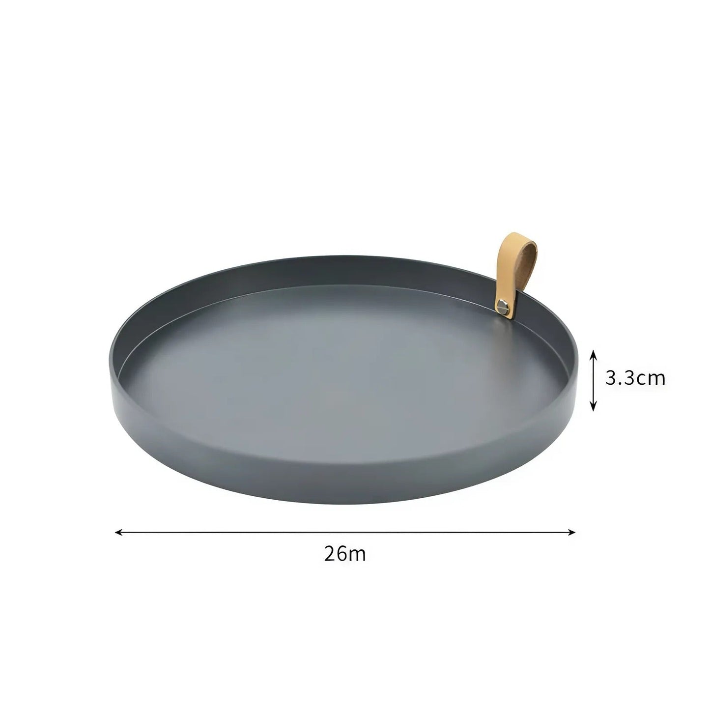 Solid Color Round Storage Tray for Organizing Essentials