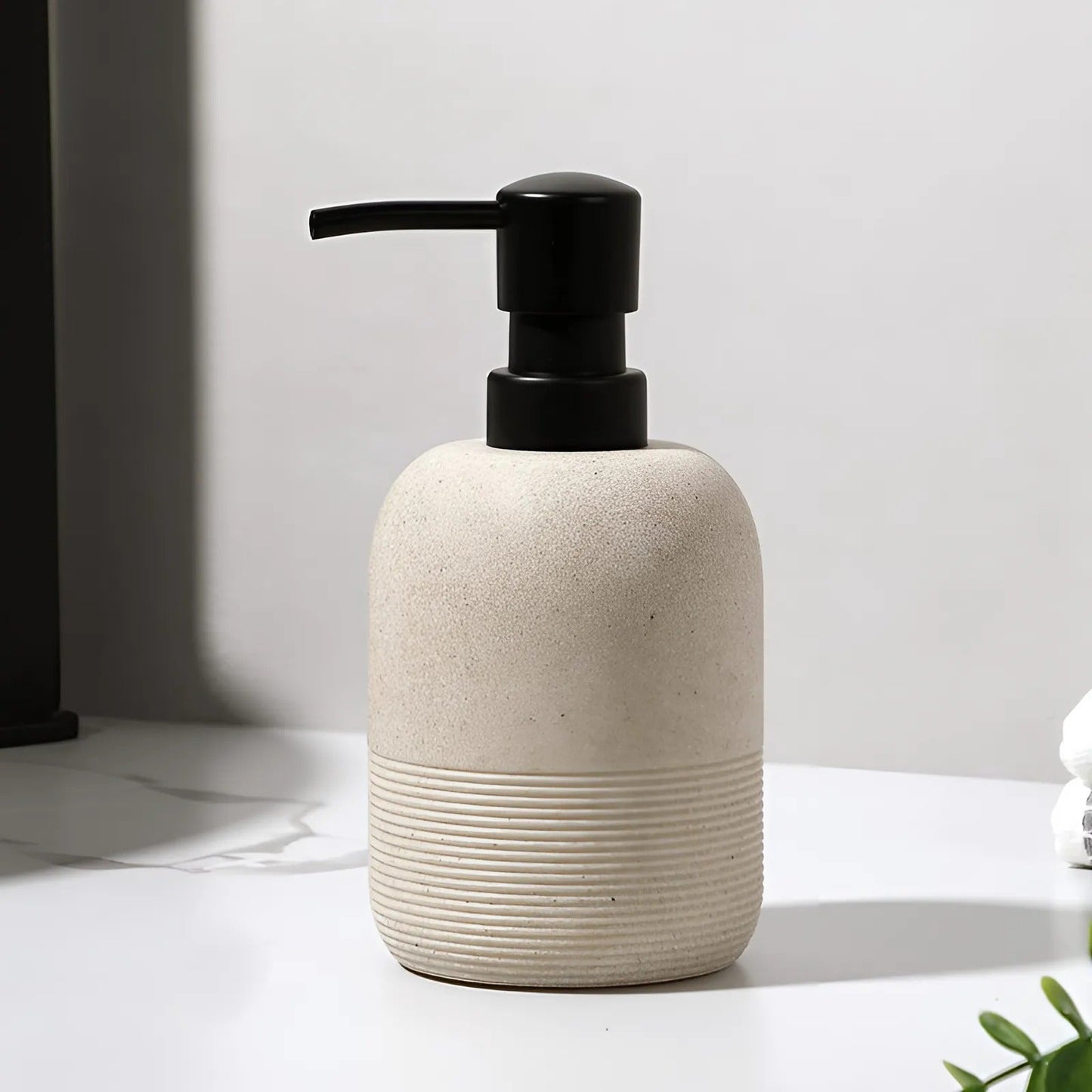Elegant Pebble Texture Resin Soap Dispenser