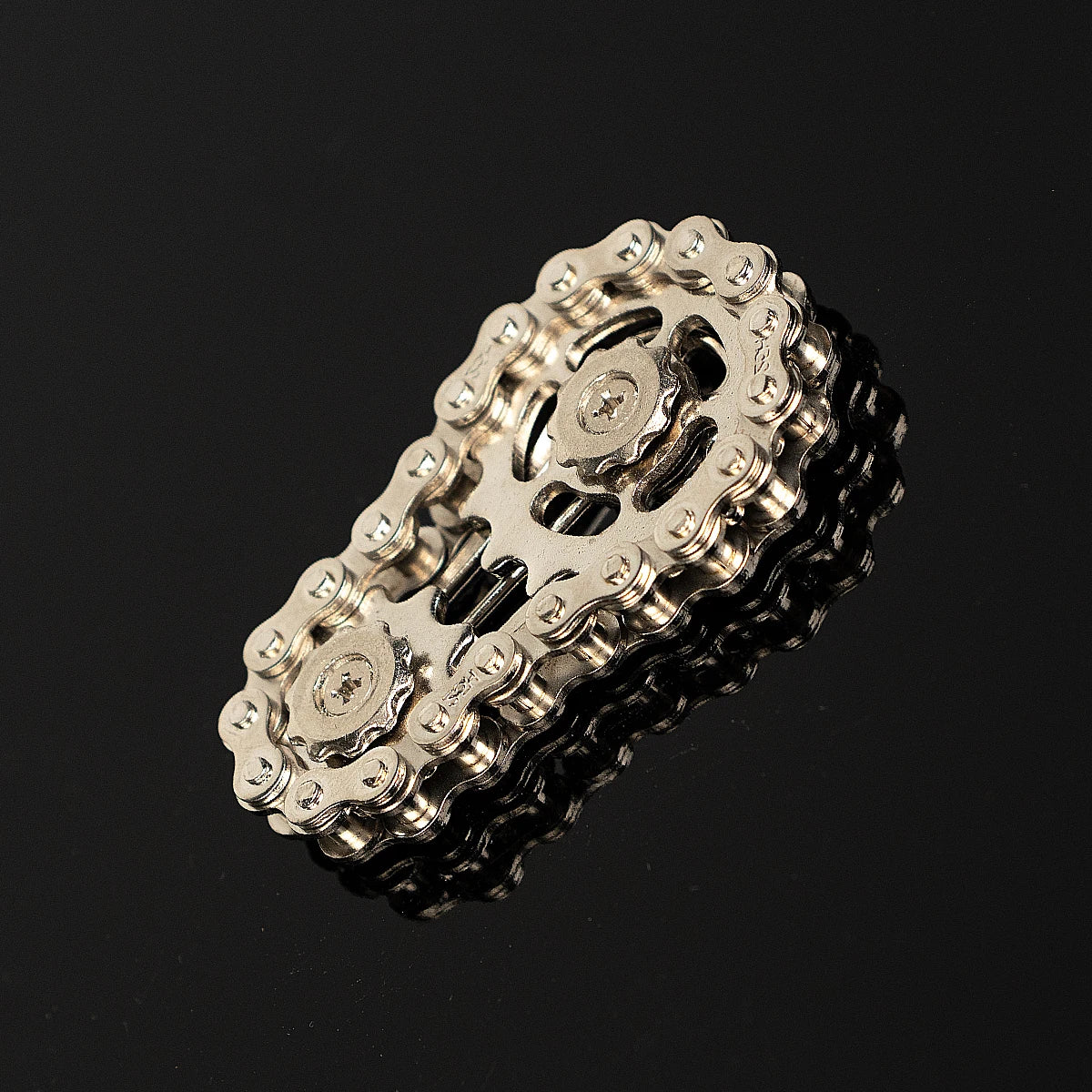 Stainless Steel Bicycle Chain Fidget Spinner