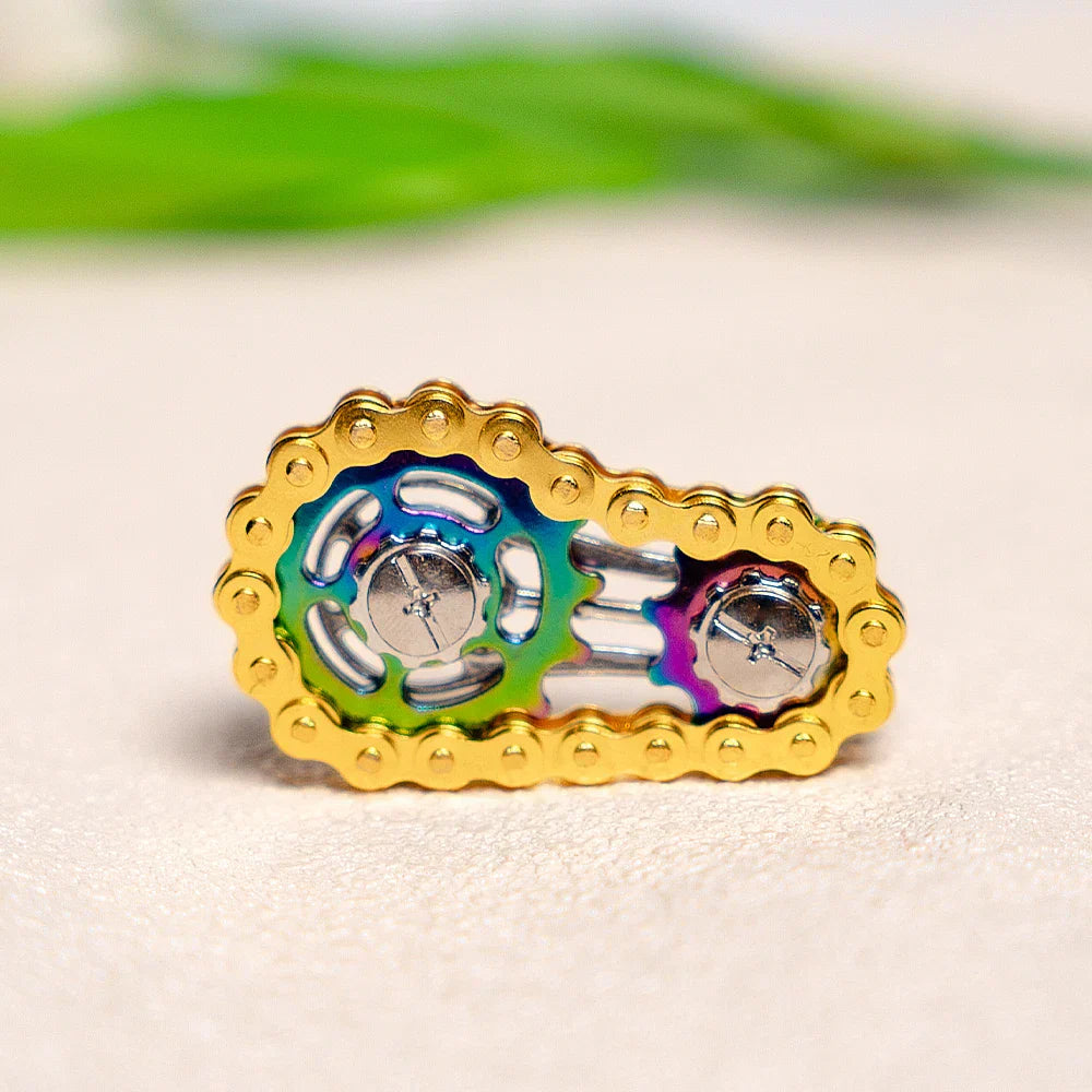 Stainless Steel Bicycle Chain Fidget Spinner