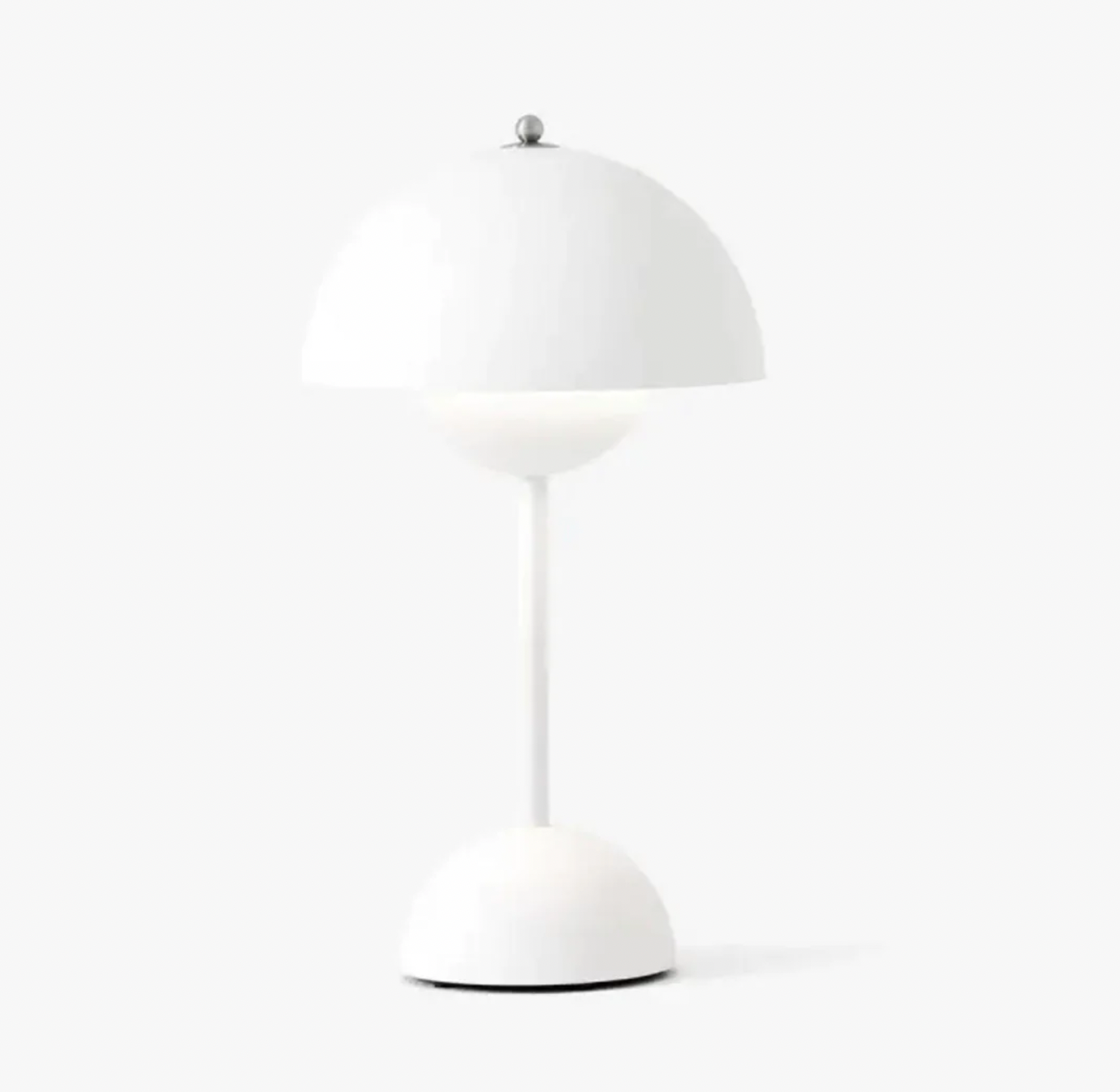 Dimmable Induction Table Lamp with Opal Glass Shade