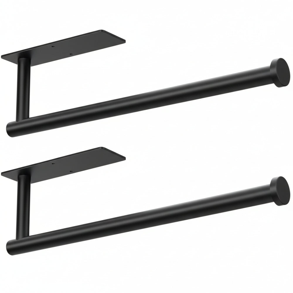 Wall Mounted Paper Towel Holder in Matte Black Stainless Steel