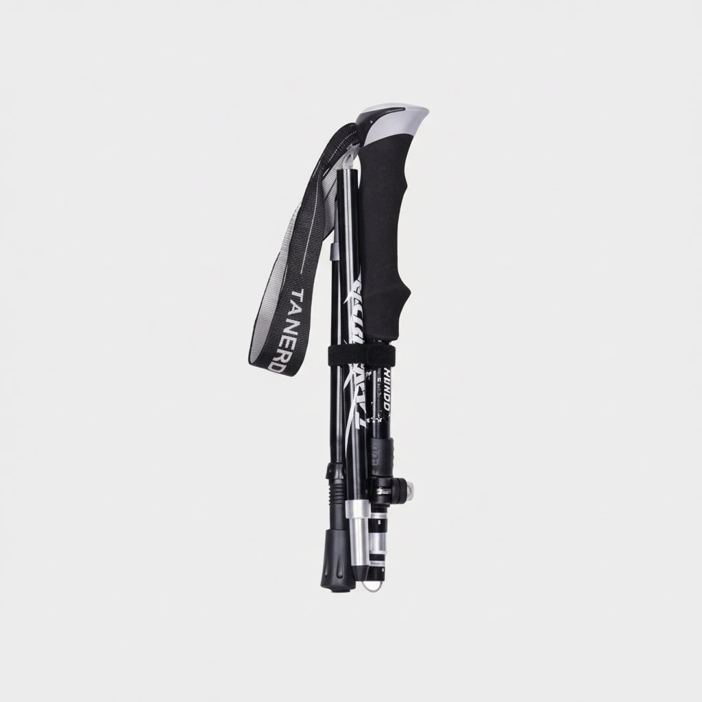 Adjustable Lightweight Aluminum Trekking Poles - Foldable Telescopic Hiking Support