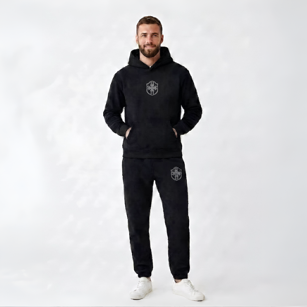 Men's Hooded Full Body Tracksuit Sleepwear Set