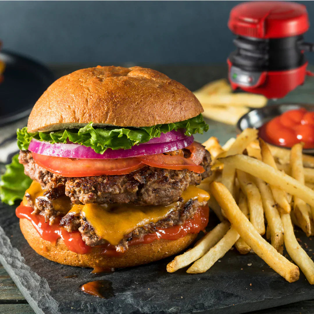 Manual Multifunctional Burger Press with Non-Stick Surface