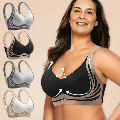 Wireless Seamless Bra for Women - No Underwire, Stretchable Fit, Invisible Under Clothing